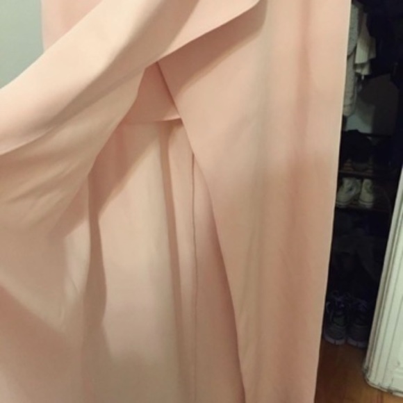 BCBG pink One Shoulder Draped Gown - Picture 4 of 4